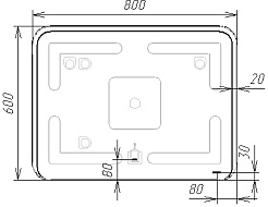Viant Зеркало Бали 80x60 – фотография-4